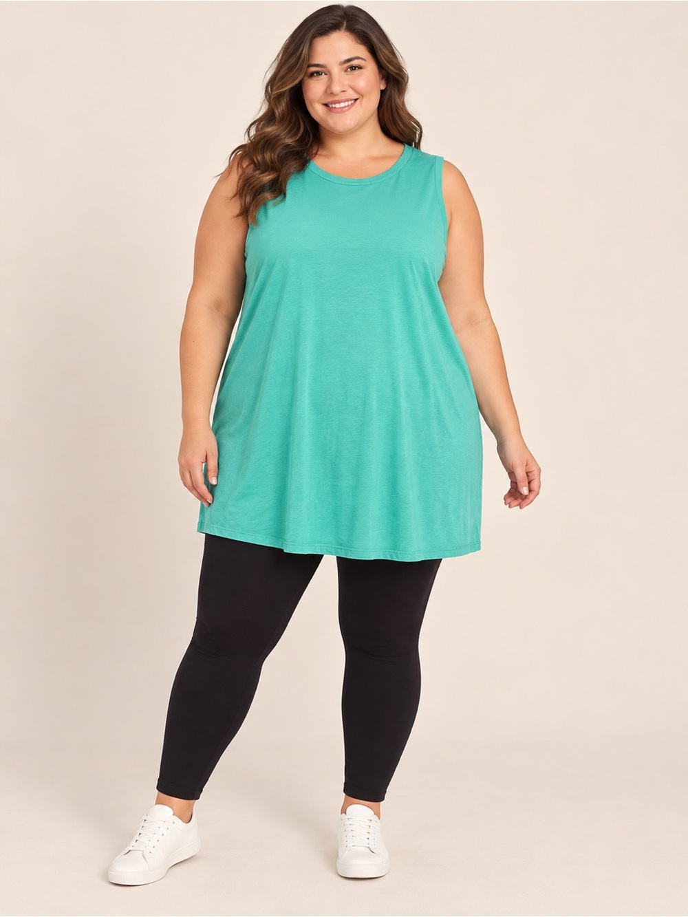 Old navy Plus Size Sleeveless Tunic Tank Top in Teal Green